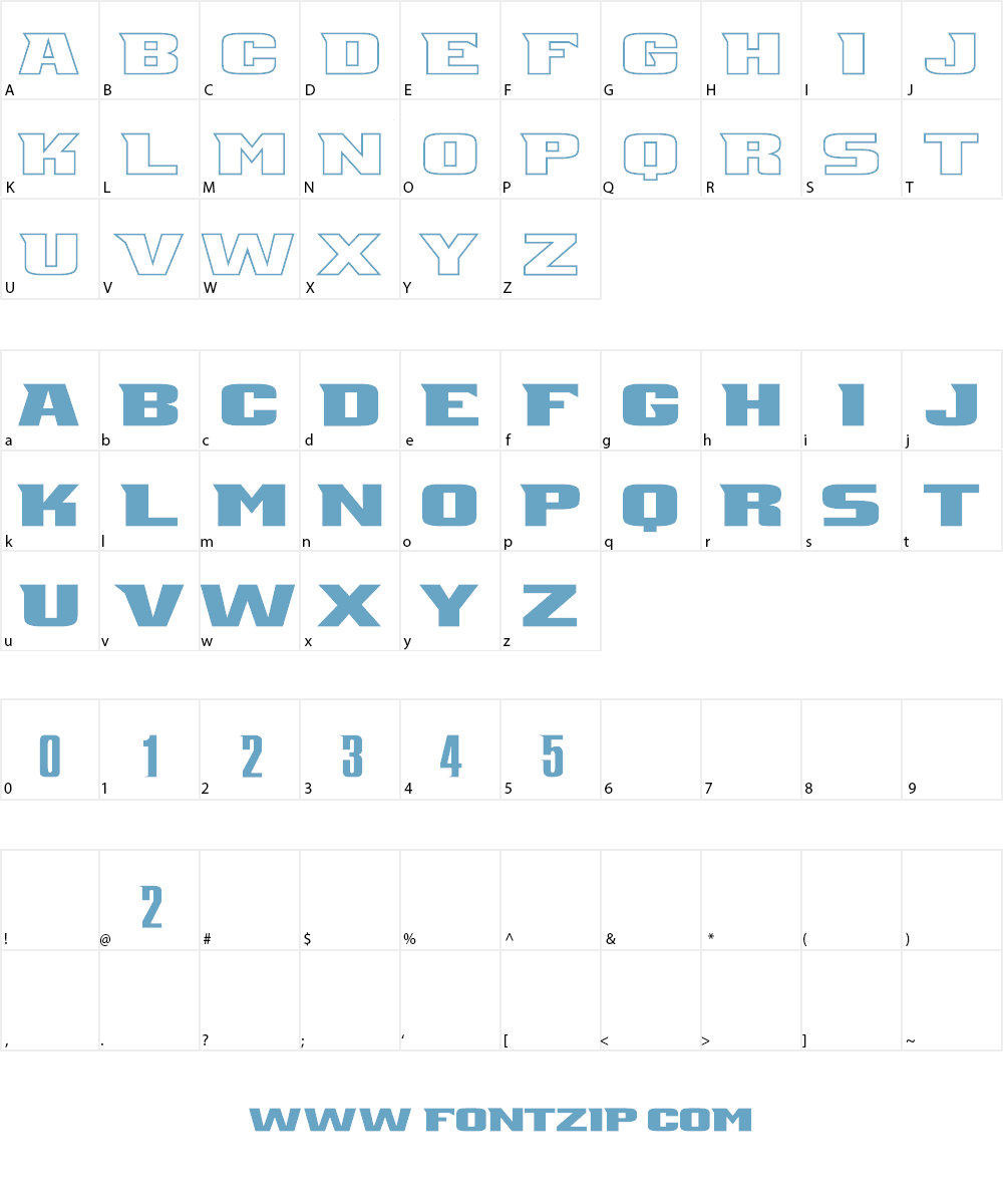 NCAA UNLV Rebels Font Character